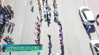 Desfile del 27 de febrero en Puerto Plata, vistas desde drones