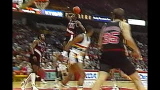 Clyde Drexler (43p) & Alex English (41p) Highlights! Blazers @ Nuggets 1988