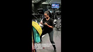 Ciara has her trainer Decker Davis dancing while listening to Level Up Radio on Apple Music
