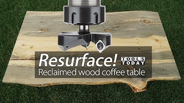 DIY Project: Surfacing Reclaimed Live Edge Coffee Table | ToolsToday