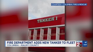 Columbia Fire and Rescue adds a new tanker to fleet