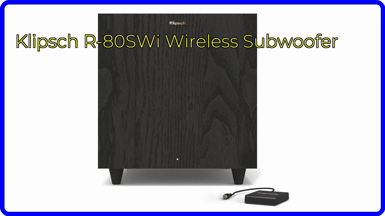 240911h　動作美品　klipsch r-80swi　サブウーファー Klipsch | R-80SWi Klipsch® Certified Factory-Refurbished R