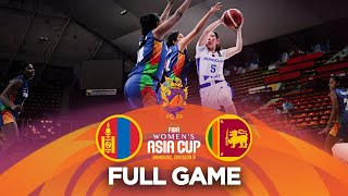 Mongolia v Sri Lanka | Full Basketball Game |  FIBA Women's Asia Cup 2023