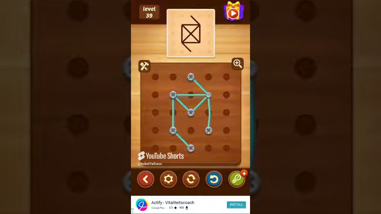 Line Puzzle String Art Maple Level 39