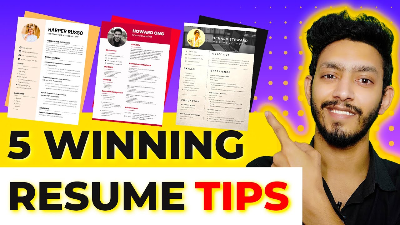 5 Winning Resume Tips to Land Your Dream Job in 2023 | How to Make ...