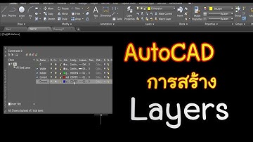 พื้นฐานเขียนแบบด้วย AutoCAD การสร้าง Layers