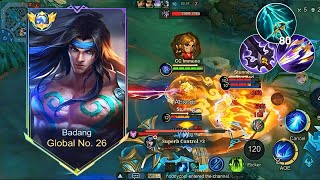 This time sky piercer global badang solo rank 💪| badang best build and emblem 2026 🔥