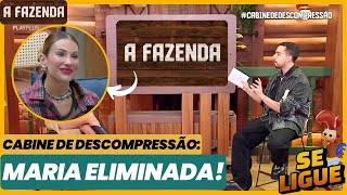 A Fazenda 17 Ao Vivo Maria A Eliminada Na Cabine De Descompressão Com Lucas Selfie Créo Expulso