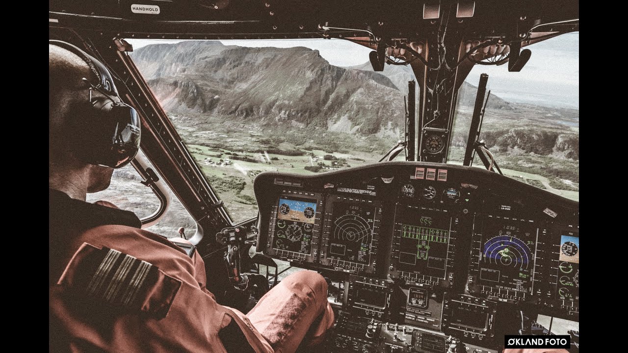 Brønnøysund Airport - Helgeland Heliport full Helicopter trip in Sikorsky S-92