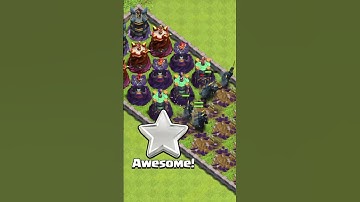 P.E.K.K.A Army vs Wizard Tower Formation #clashofclans #coc #shorts