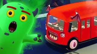 Wheels On The Bus Halloween Special Song 3D Nursery Rhymes by Hoopla Halloween