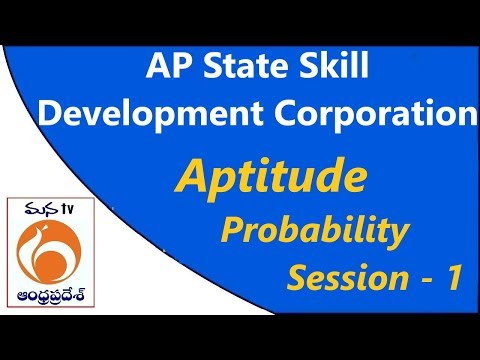 tv kanalları APSSDC | Aptitude Foundation course | Probability Session 1 | Mana TV Amaravati
