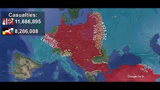 World War I in 1 minute using Google Earth