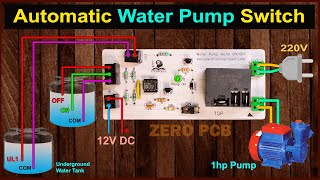 Automatic Water Level Controller for Submersible Pump and Overhead Tank | 555 Timer Projects 2021