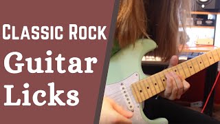 4 Must know Classic Rock Guitar Licks w/ Robert Baker - Lead Guitar Lesson