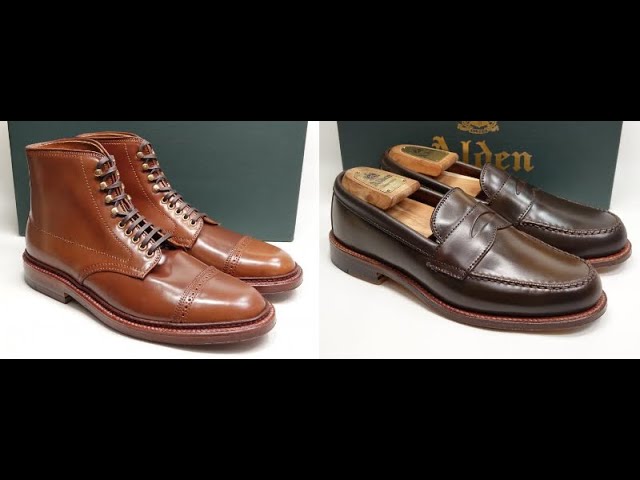ウイスキーコードバンとシガーコードバンのオールデン2足のご紹介です