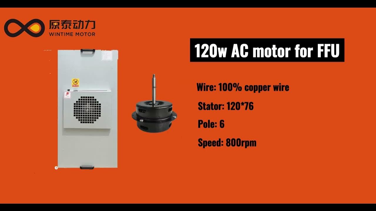 AC motors for air coolers, FFU and cross flow fans YouTube