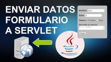 Enviar datos de formulario a Servlet