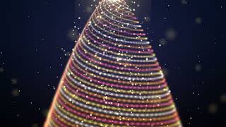 Magical glowing christmas tree Visual Loop | Python + Taichi CUDA | 60 FPS