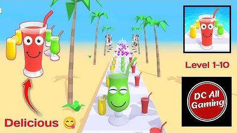 Juice Run Gameplay Level 1-10 • All Levels Full Screen Gameplay For (Android, iOS)