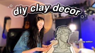 Making Air Dry Clay Decor (Coasters, Ashtray, Bowl) + CASETIFY HAUL