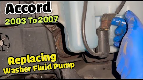 Honda Washer Fluid PUMP replacement   2003 to 2007 Accord