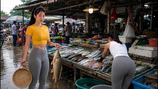 Information [ TIMELAPSE ] She Finds Big Carp at Market | Fresh Fish Selling Day News