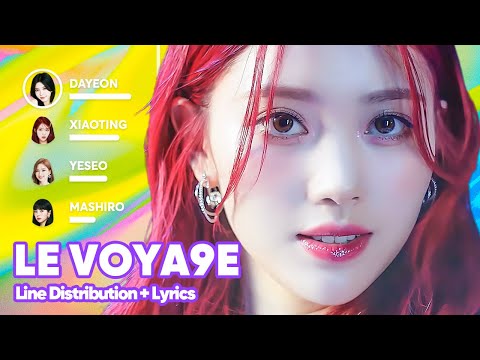 Kep1er - LE VOYA9E (Line Distribution + Lyrics Karaoke) PATREON REQUESTED