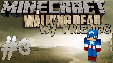 Minecraft: The Walking Dead w/ Friends - Part 3 - A GPS (Official Crafting Dead Mod)