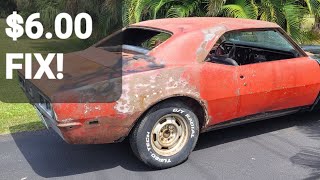 картинка: 6,00 ДОЛЛАРОВ ОТРЕМОНТИРОВАЛИ МОЙ CAMARO 1968 ГОДА!