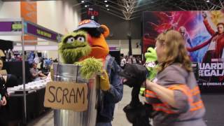 OZ Comicon 2017 Toby and Pam, puppet masters