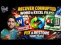 Recover corrupt excel files #microsoft #excel #word