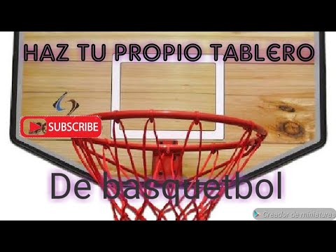 como hacer un tablero de basquetbol - YouTube