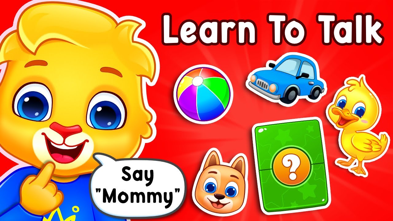 Baby Learning First Words  Learn to Talk For Babies  Toddler Videos  Songs With Lucas  Friends