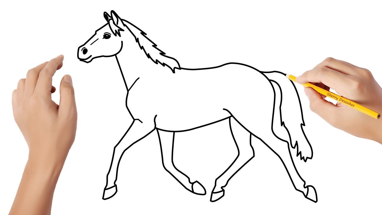 Desenho de cavalo passo a passo