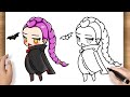 How to Draw Rumi Vampire Halloween | KPop Demon Hunters