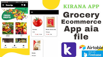(2021) Ecommerce app aia file | Grocery App aia file |  Food Delivery app aia file Kodular