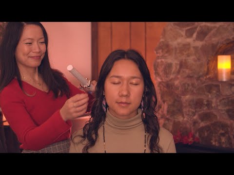 ASMR Hair Play ~ Brushing ~ Scalp Massage ~ Curling @semideasmr