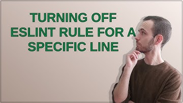 Turning off eslint rule for a specific line