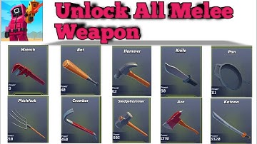 Pixel Combat: Zombies Strike - Arsenal  Unlock All Melee Weapon #androidgameplay #ios