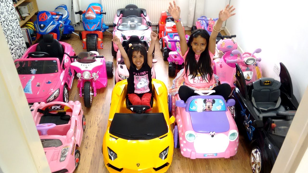 games people play HUGE Power Wheels Ride On Collection - 20 Cars! Peppa Pig BMW Motorbike Mercedes Mini Cooper