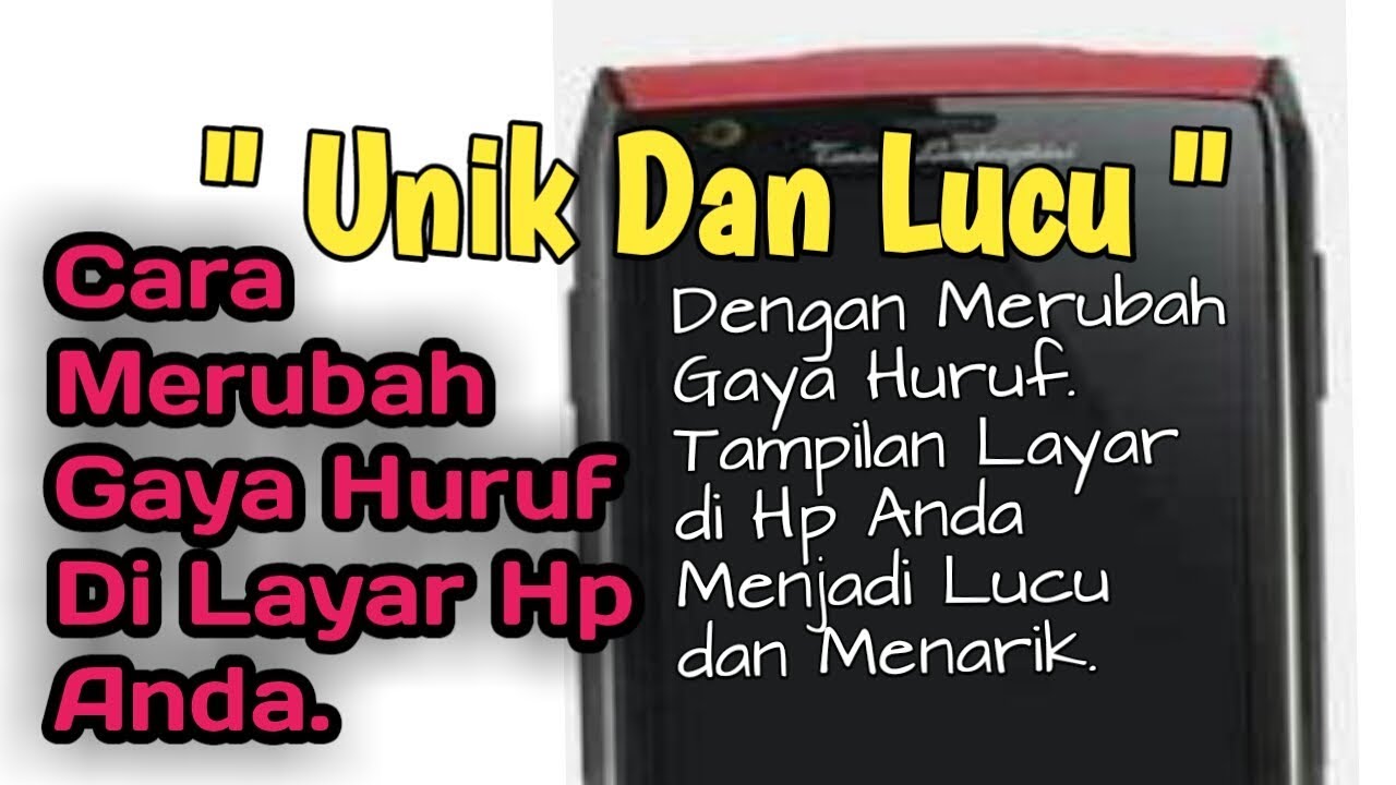 merubah huruf di HP Android