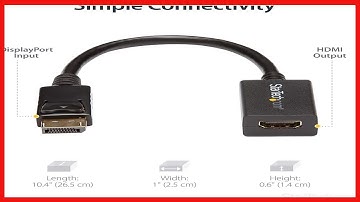 StarTech.com DisplayPort to HDMI Adapter - DP 1.2 to HDMI Video Converter 1080p