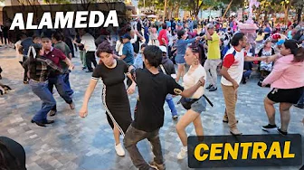 Bailando en la Alameda Central México 4K 60p | Fuente de Mercurio | 24-8-2025