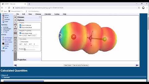 WebMO 04 - (Transition State of an SN2 Reaction)