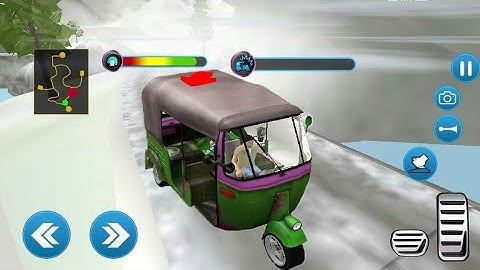 Tuk Tuk Auto Rickshaw Snow Mountain Driving Game || Tuk Tuk Auto Rickshaw Game || Racing Games