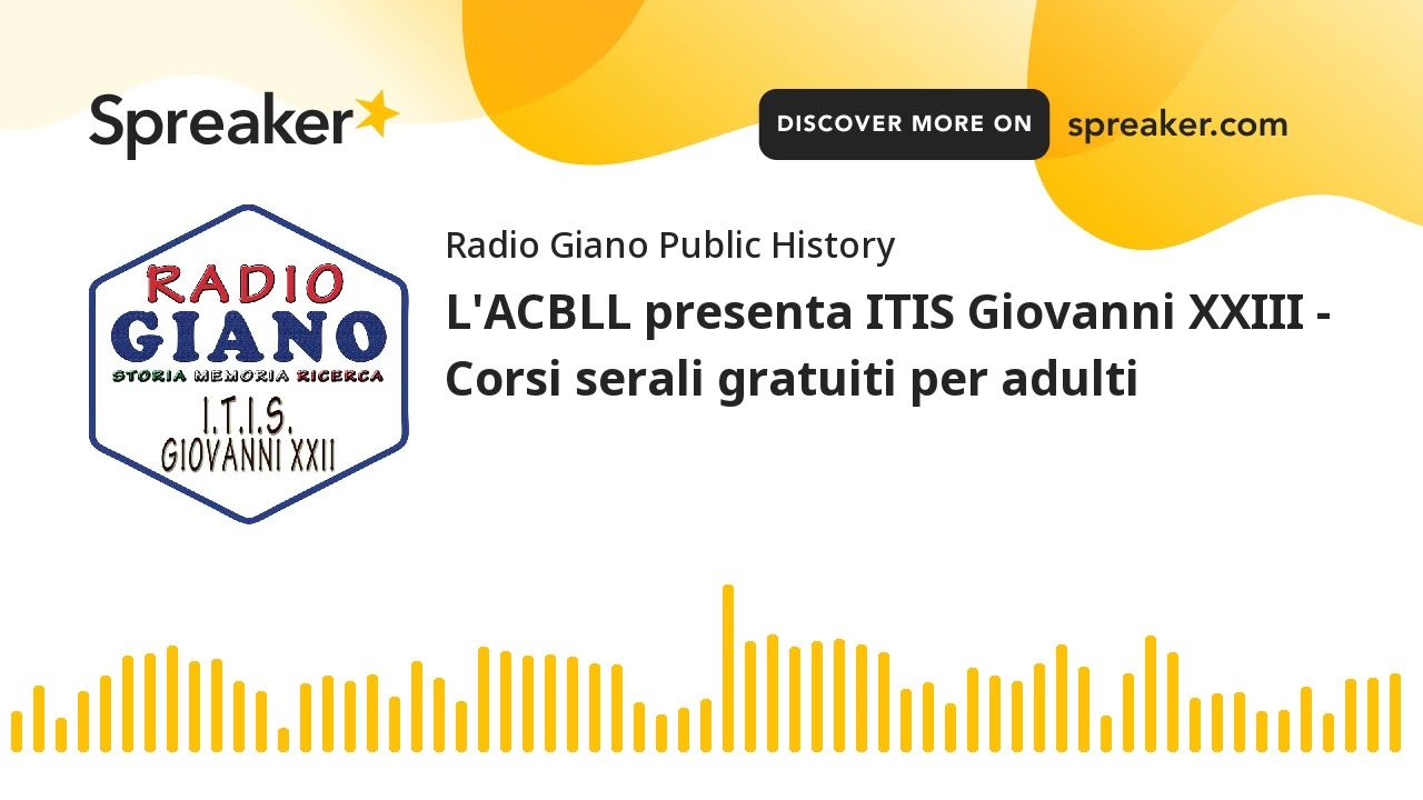 ITIS Giovanni XXIII – Corsi serali gratuiti per adulti