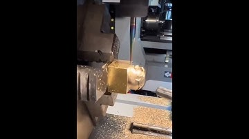 Copper parts processing! CNC engraving machine!