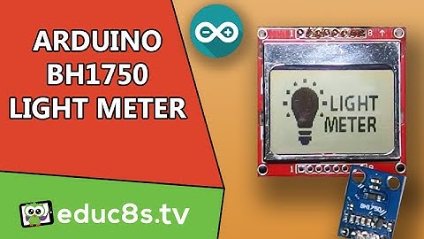 How to make an Arduino Light Meter with the BH1750 Sensor and a Nokia 5110 Display