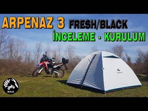 quechua arpenaz 3 fresh and black